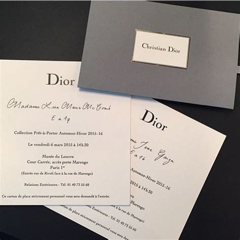 dior invitations for sale